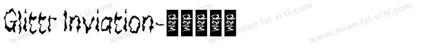 Glittr Inviation字体转换